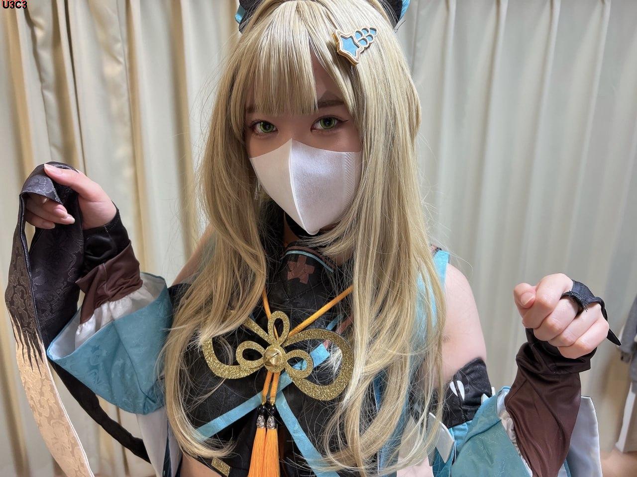 ※レアレイヤー【限定コスプレ】原〇き〇ら、美肌えちえちレイヤーしずくちゃん。童贞くんたち连続中出しからの颜射！ここまでやってくれるなんて…神